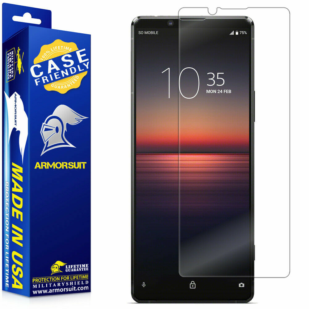 [2-Pack] ArmorSuit Clear Sony Xperia 1 II (2020)Case Friendly Screen Protector