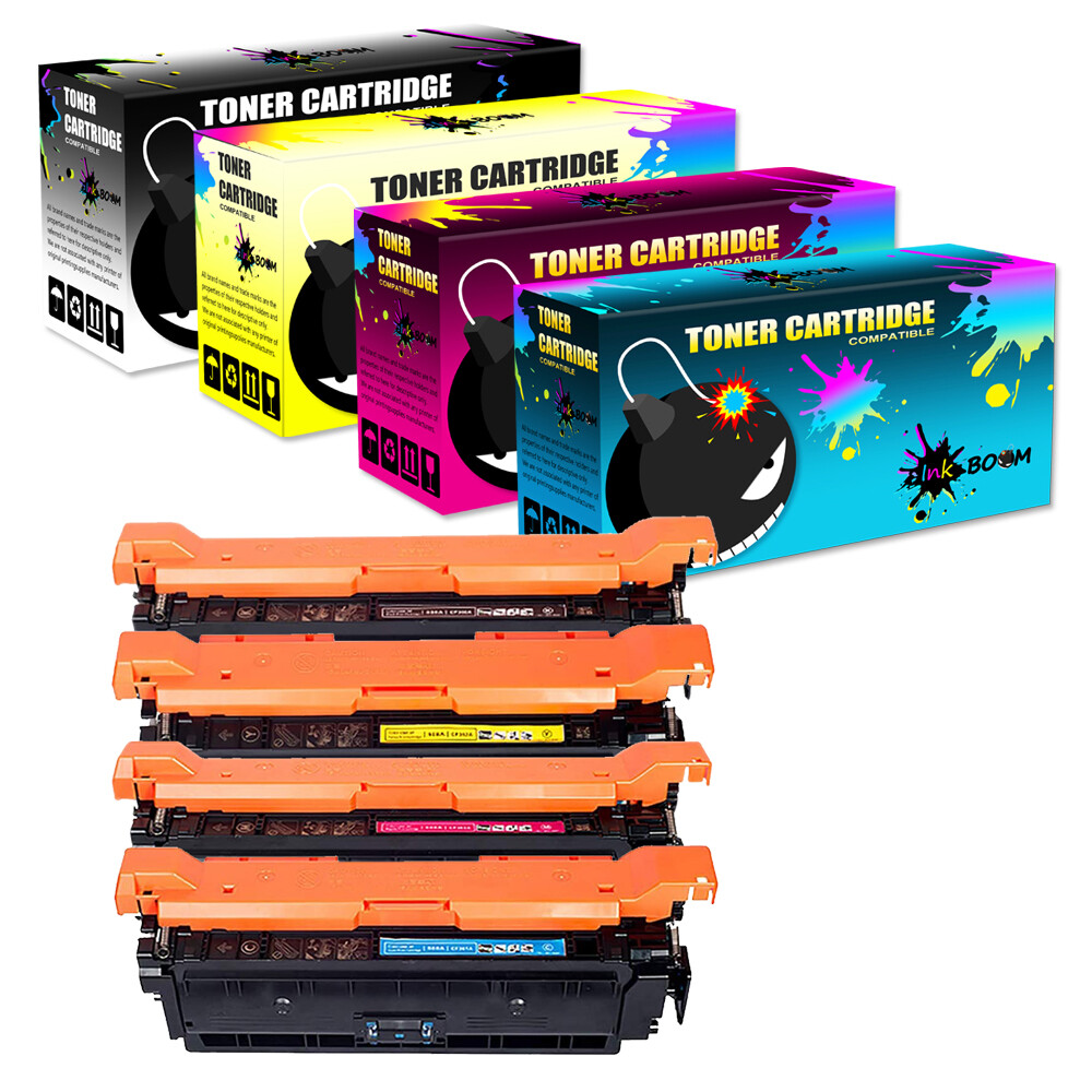 4 Toner replace for HP CF450A-3A 655A Color Enterprise MFP M681f M681dn M681dh