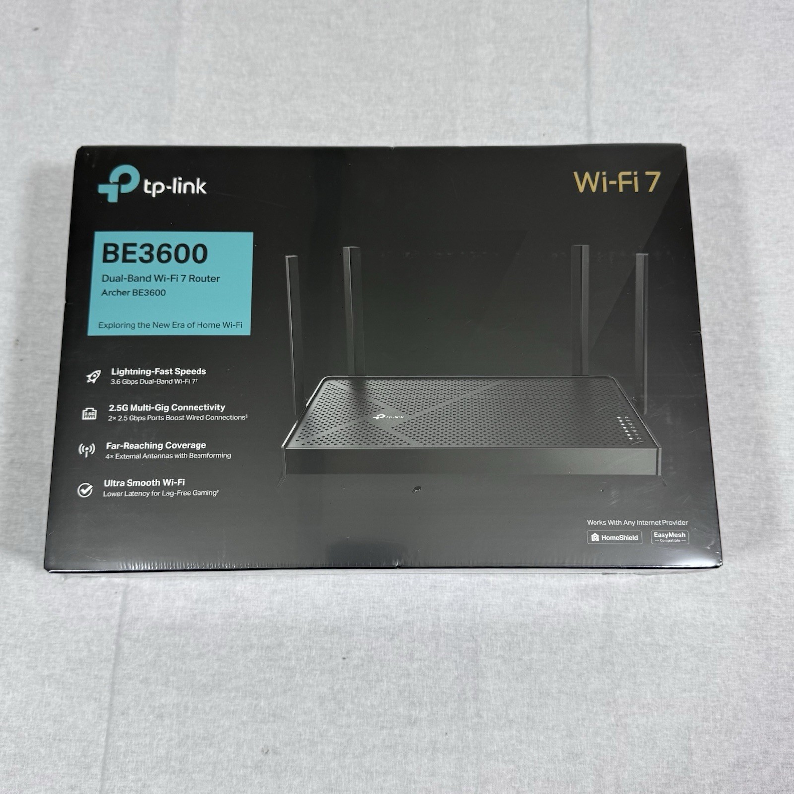 TP-LINK Archer BE3600 Wi‑Fi 7 Dual-Band Router 2.5Gbps 4-Port USB 3.0
