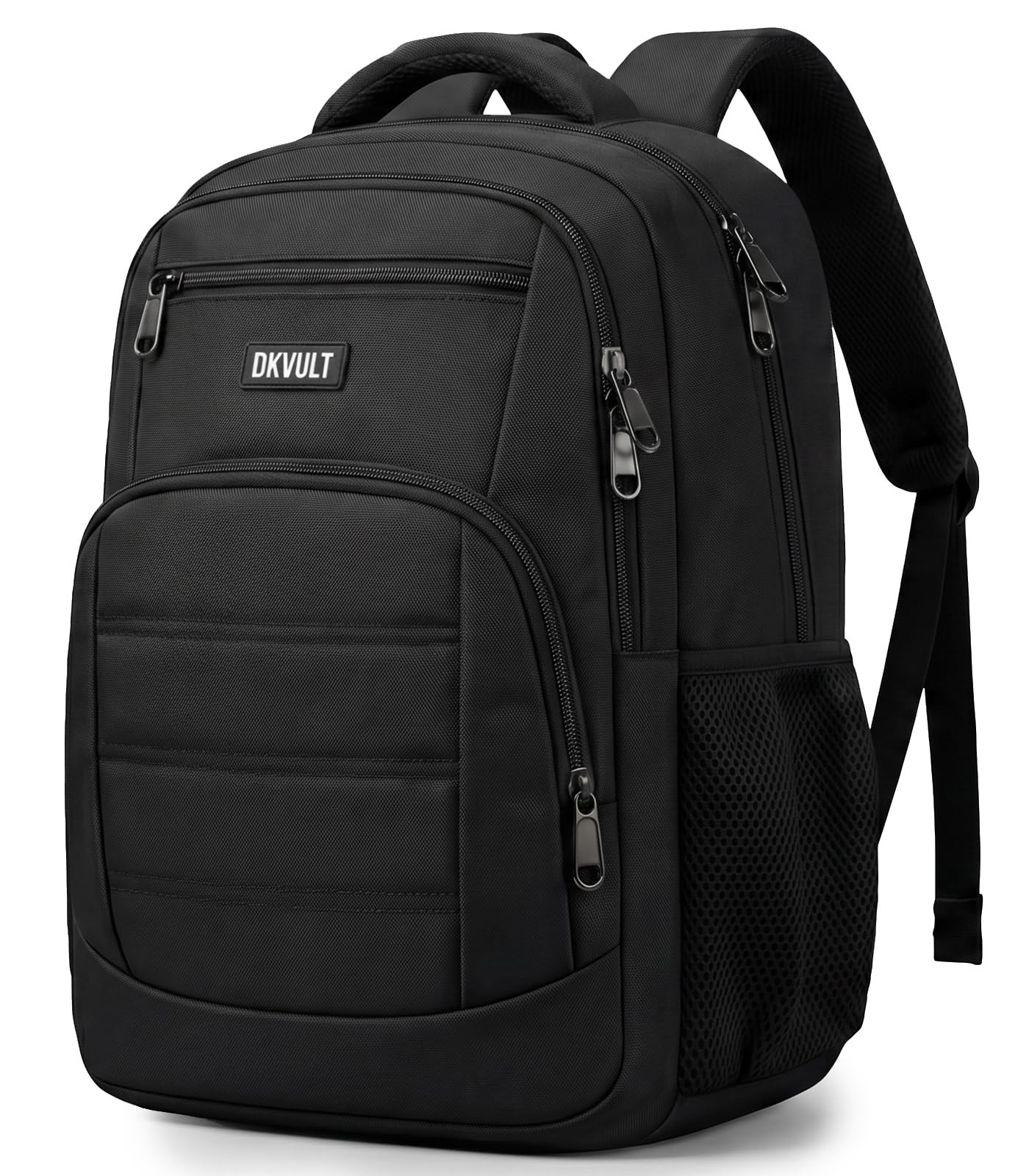 DKVULT Black Backpack for Men, School Backpacks Teen 15.6 Inch,