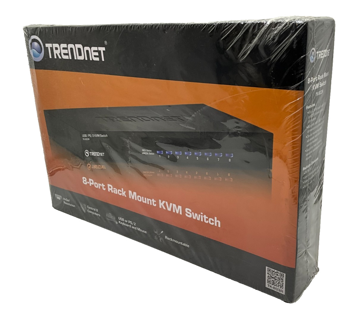 TRENDnet TK (TK803R) 8-Ports Rack-Mountable KVM switch PS/2