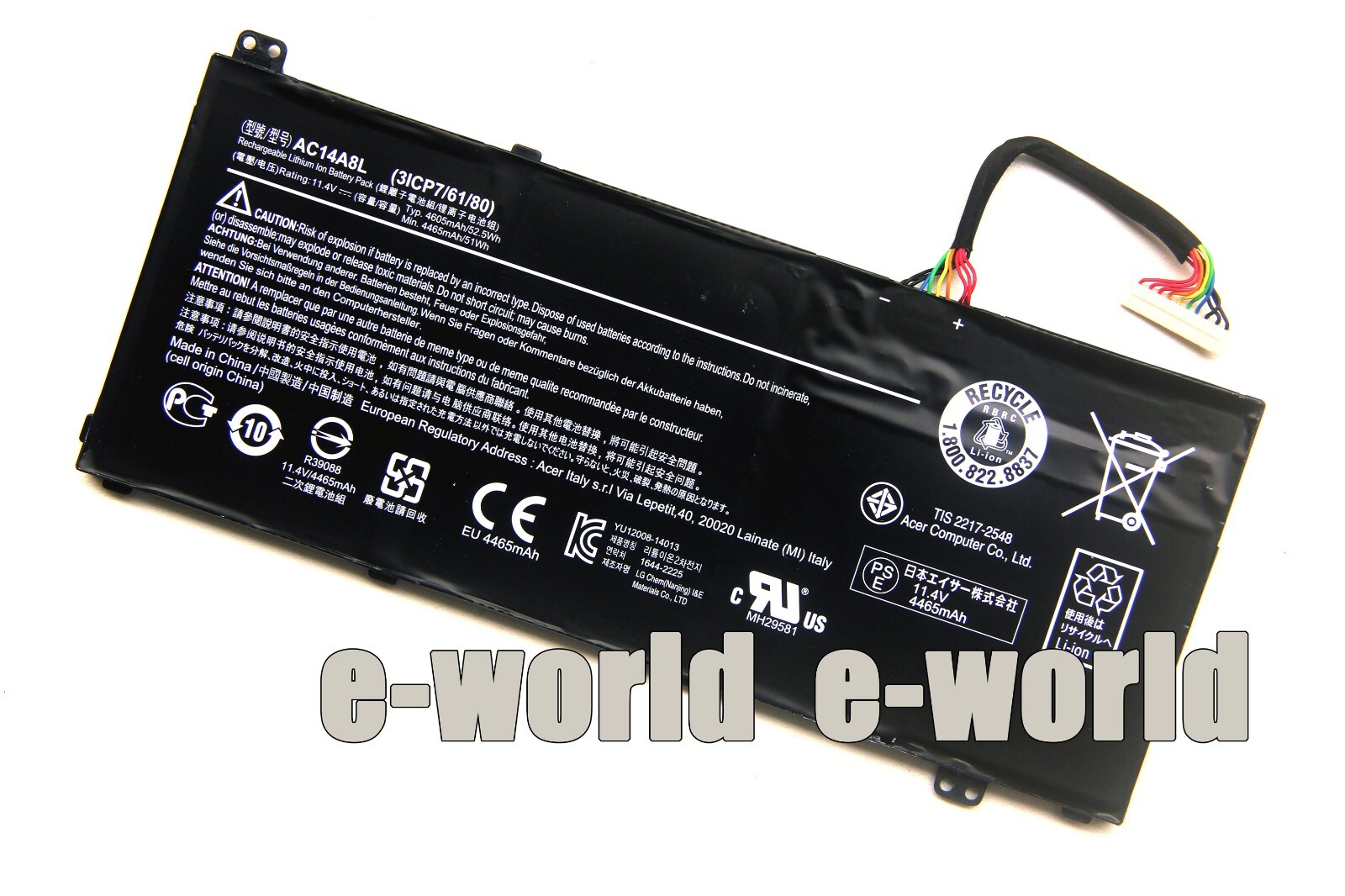 AC14A8L New Genuine Battery for Acer V15 Nitro Aspire VN7-571 VN7-591 VN7-791