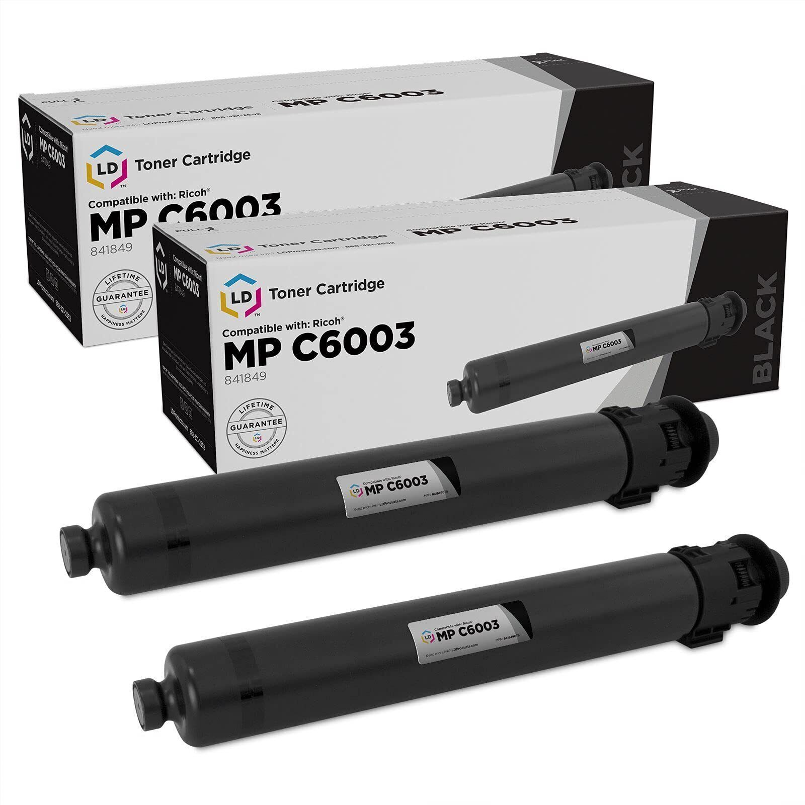 Compatible Ricoh 841849 2PK Black Toner Cartridges for MPC4503/MPC5503/MPC6003