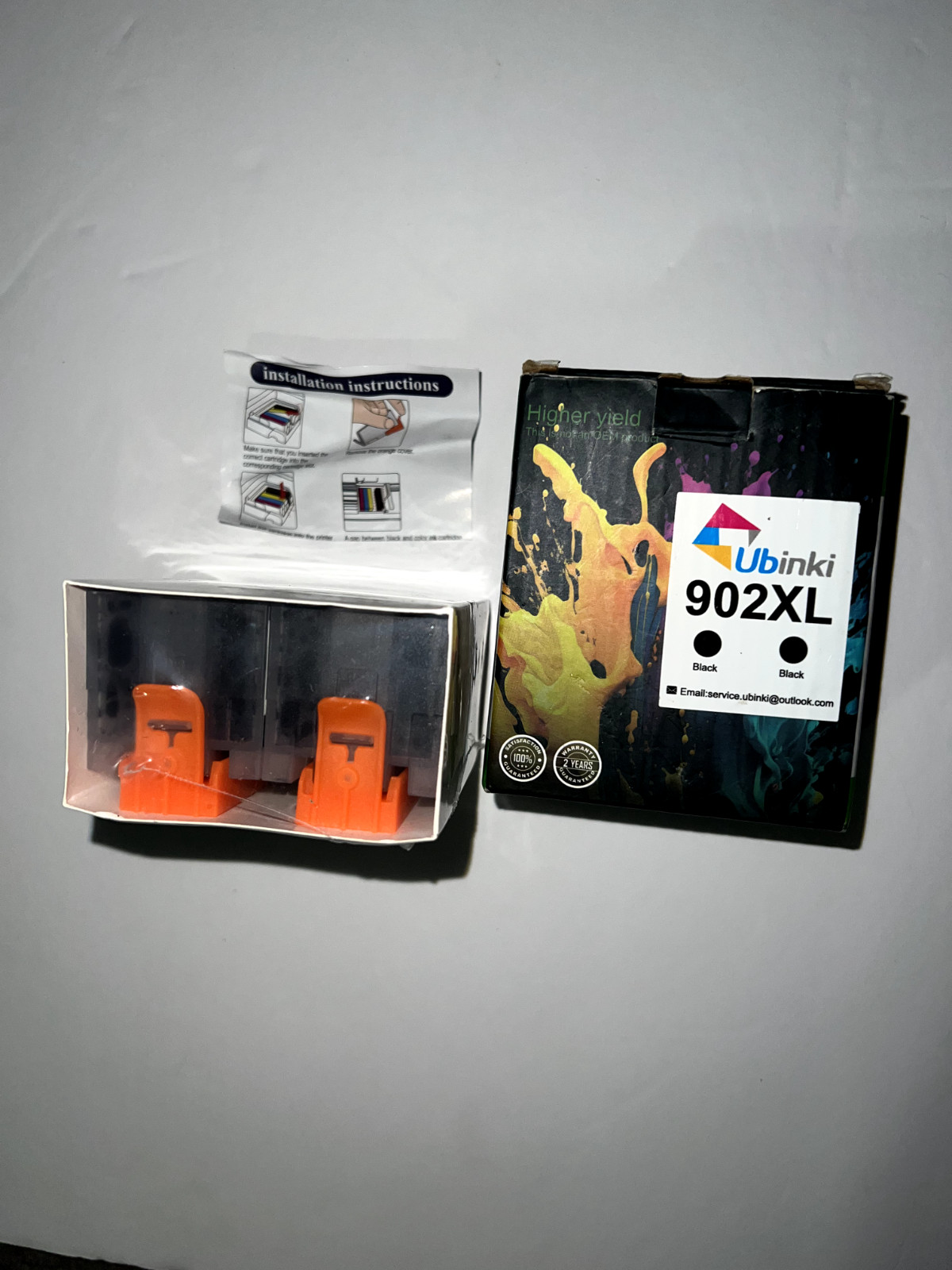 Ubinki 902 XL Black Ink 2 Pieces Brand New Sealed