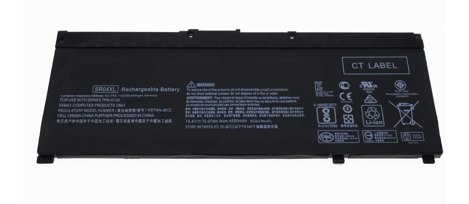 Battery for HP Omen 17 (2019-2020) Series 17-cb 17-cb0000 17-cb1000 17T-CB100