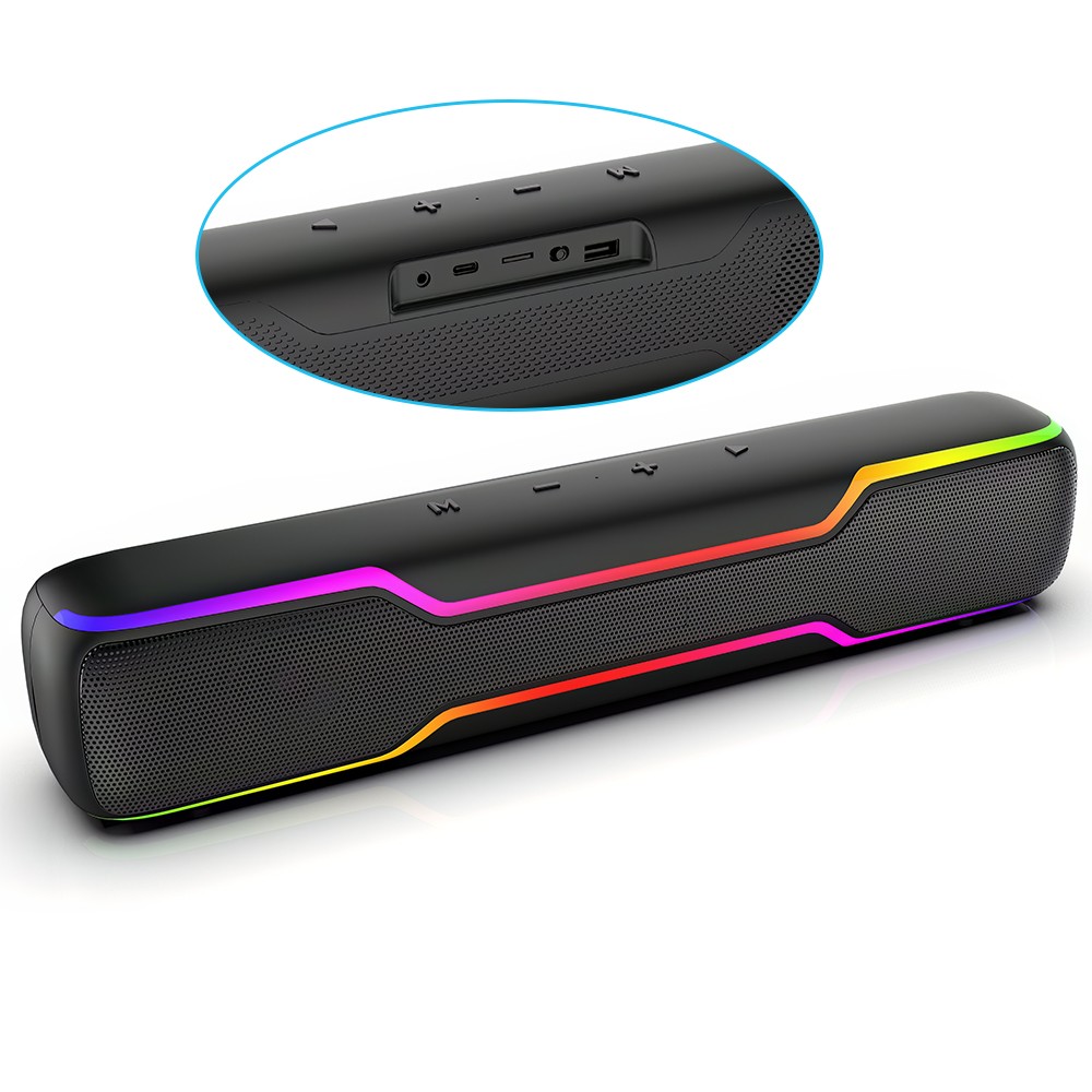3.5mm Wired Home Sound Bar Subwoofer Theater Soundbar Bluetooth Speaker Desktop