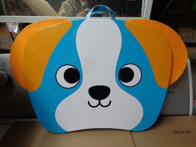 LAP PETS LAP DESK BY LAP GEAR LAP DESK PUPPY BLUE NEW SURFACE DIM 14"