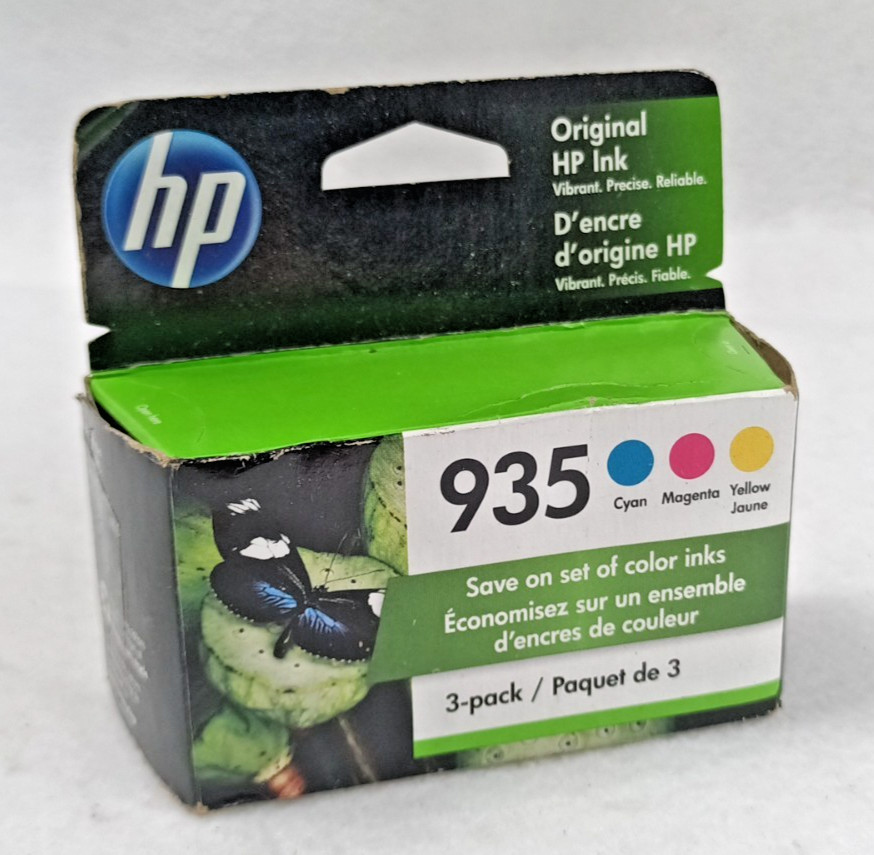 Genuine HP 935 CMY Ink Cartridge Set Cyan Magenta Yellow Exp 2023