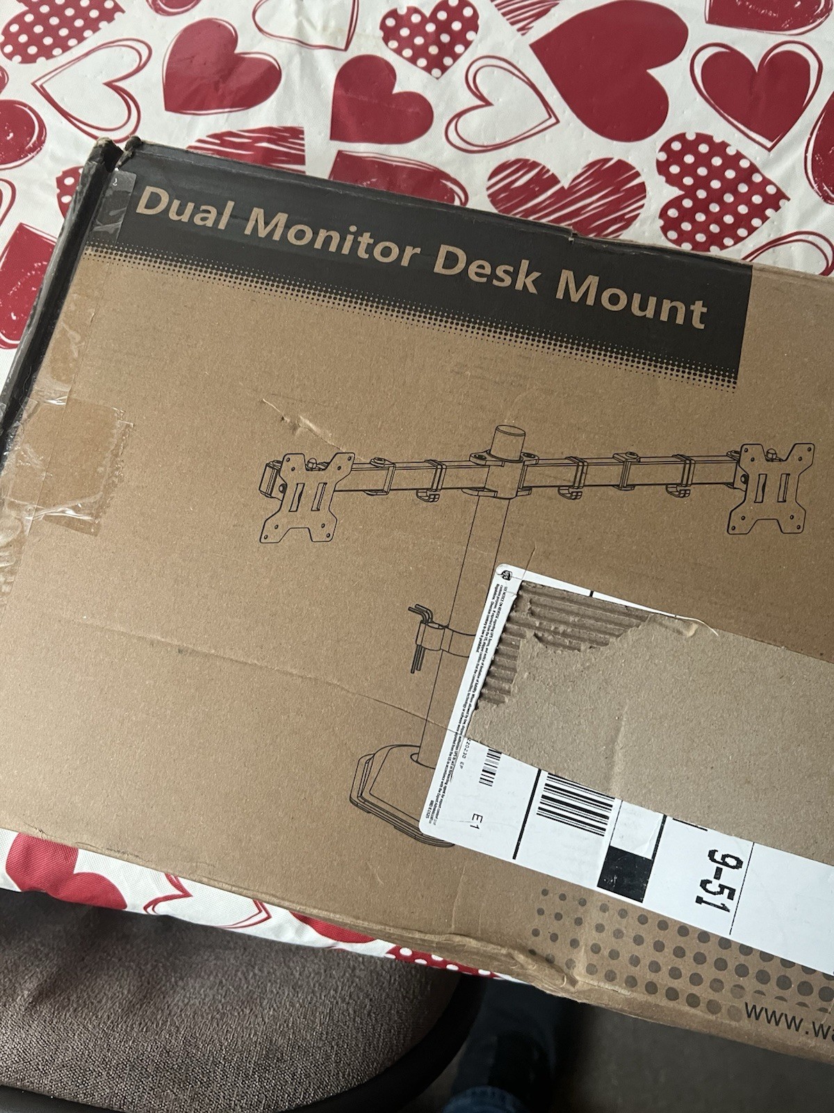 Wali Dual Monitor Free Stand Mount - MF002