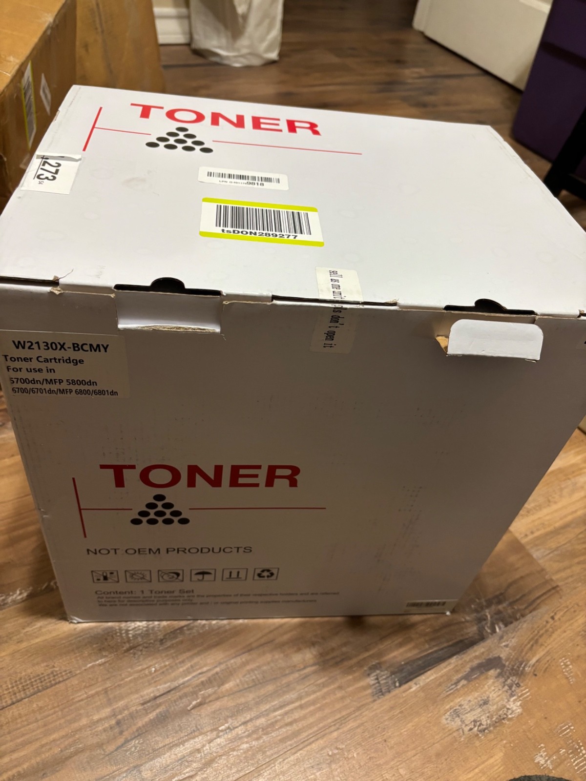 W2130X-BCMY Toner Cartridge for HP Enterprise Flow MFP 5800 6800 5700dn 6700dn
