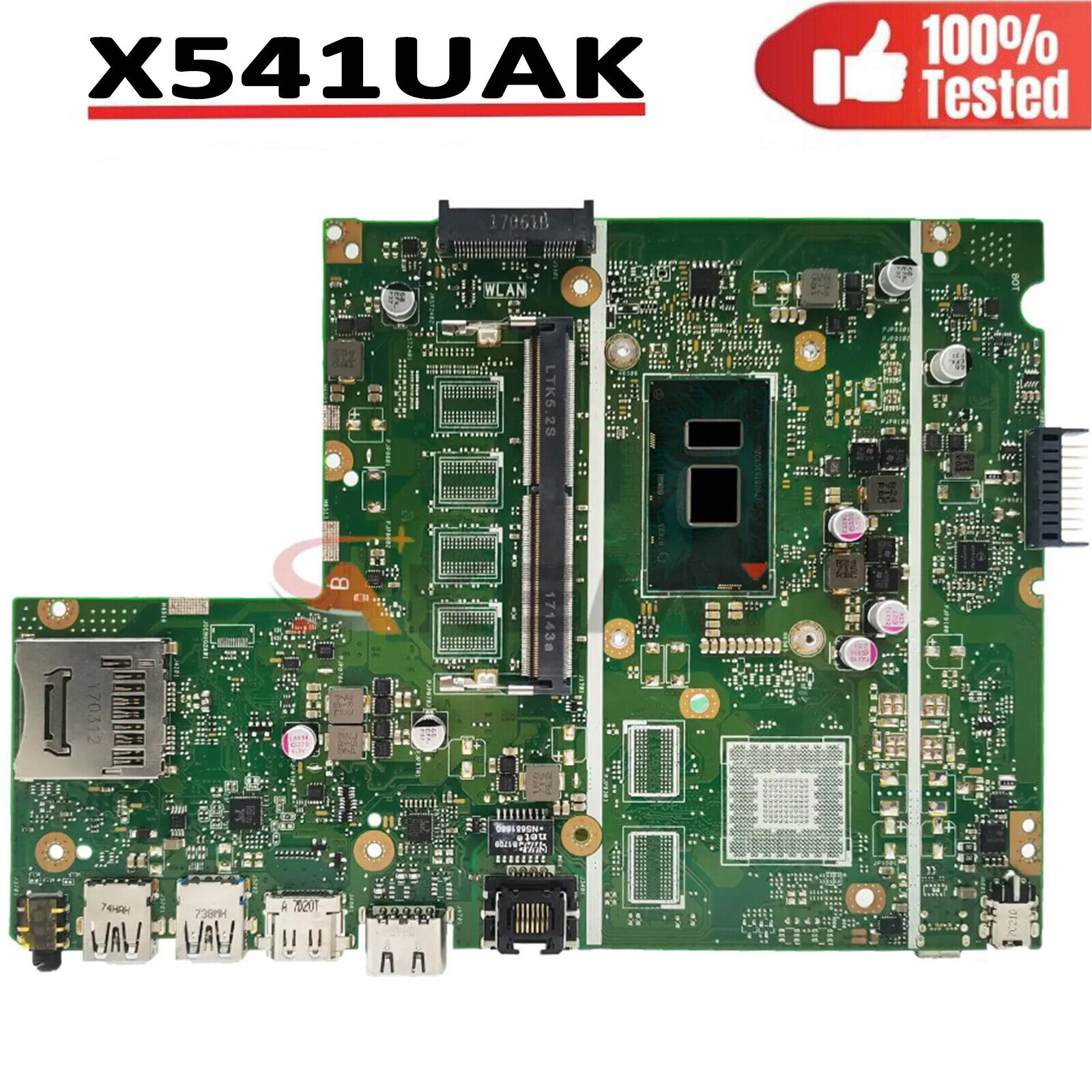 X541uvk Laptop Mainboard For Asus X541uj X541uv X541u I3-6006u X541uak Tested Ok