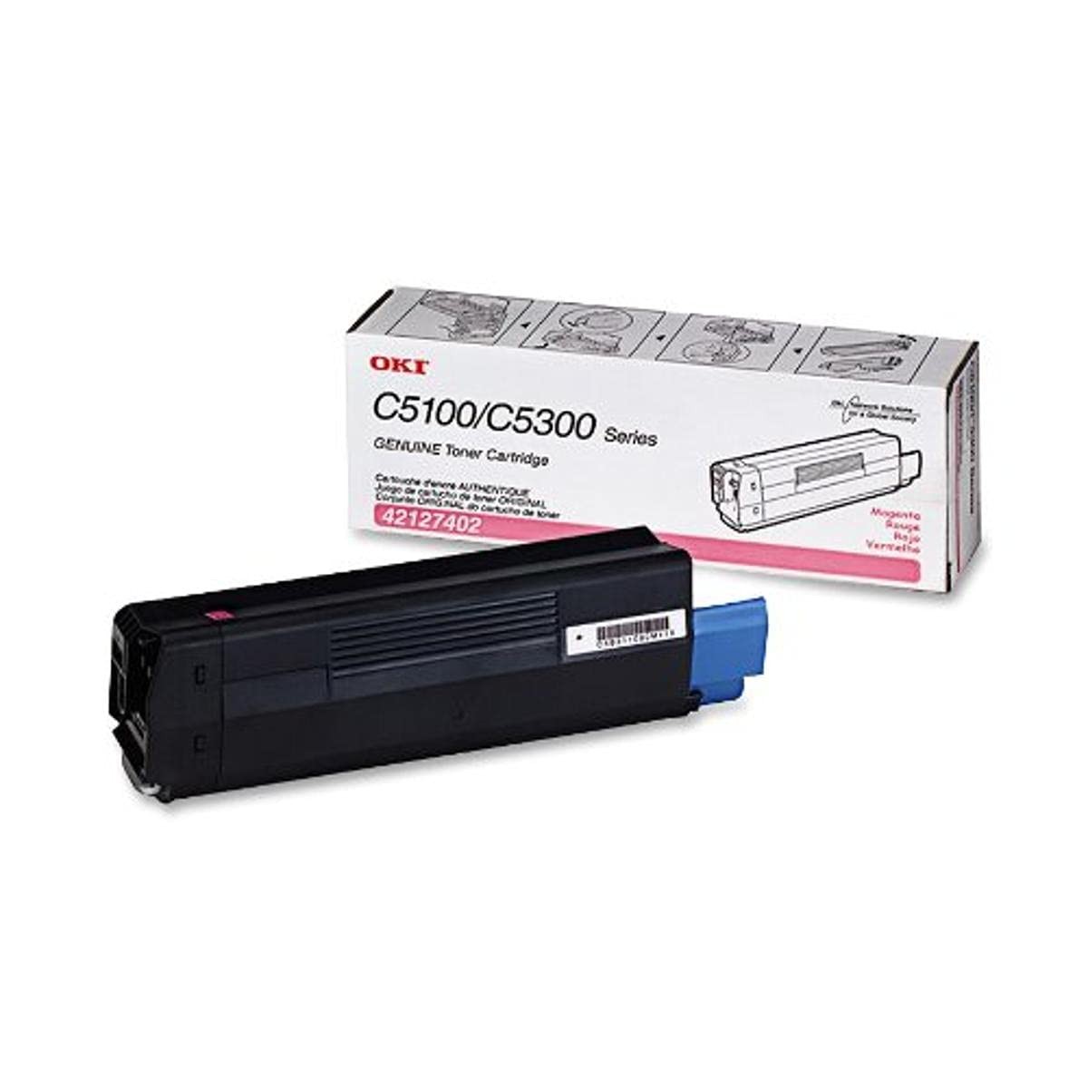 Original OKI 42127402 Magenta Toner. New Sealed Box, We Ship Fast