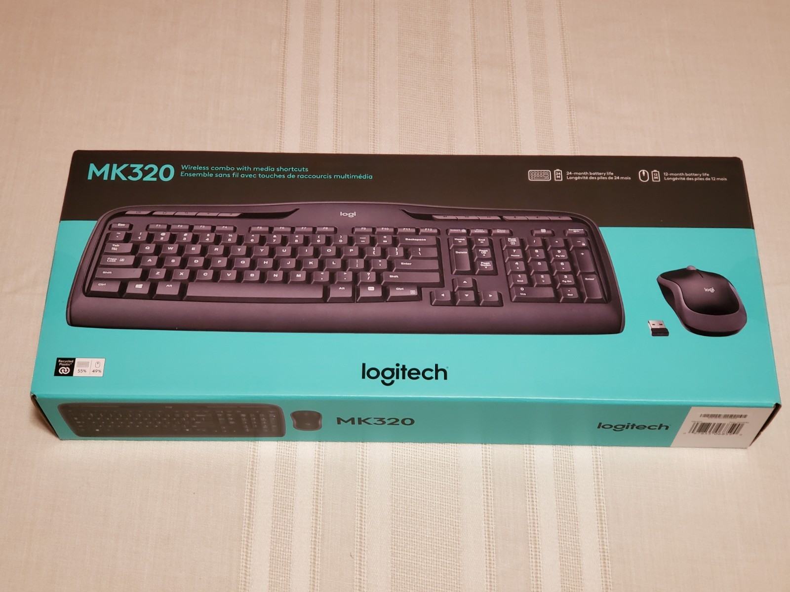 NEW Logitech Wireless Desktop MK320 Cordless Keyboard & Mouse 920-002836 Sealed