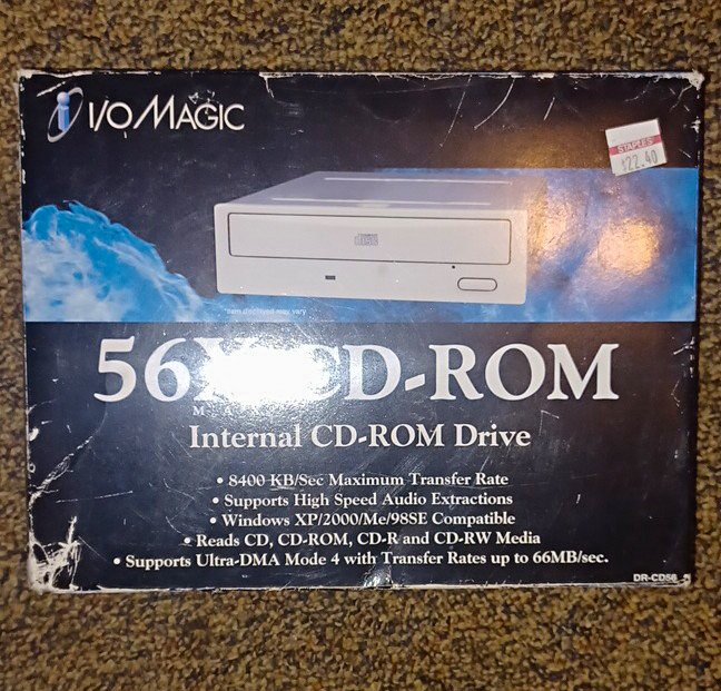 I/O Magic MagicSpin 56X Internal IDE CD-ROM Drive PC DR-CD56 