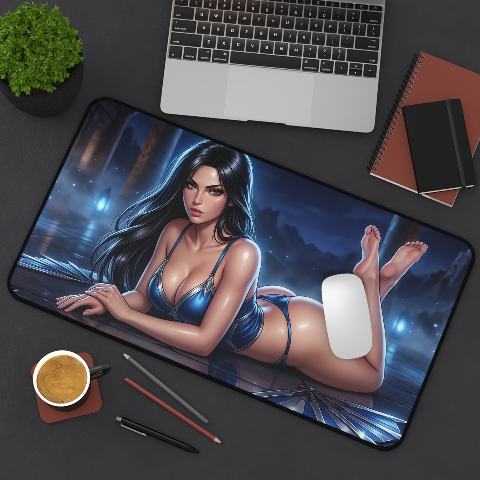 Kitana Mouse Pad, Mortal Kombat Desk Mat, Gaming Mouse Pad XL