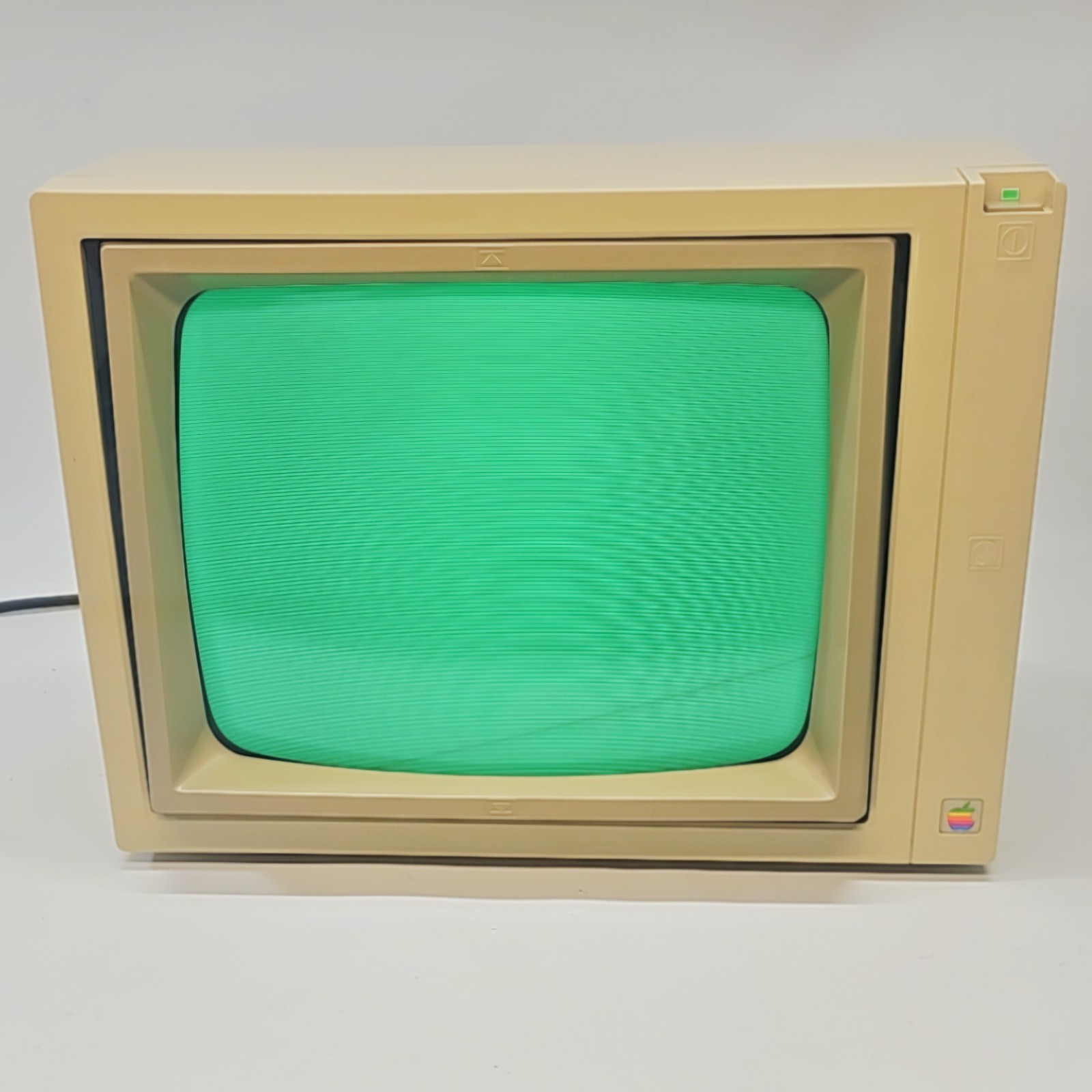 Apple II A2M2010 Green Phosphor Composite Tilt Screen Monitor Vintage Gaming