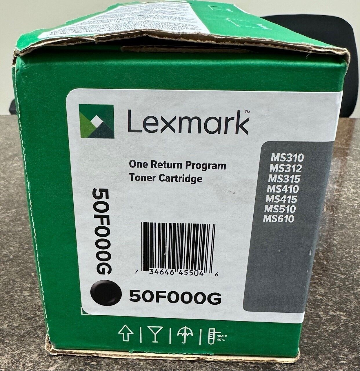 Genuine Lexmark 50F000G Black Toner Cartridge aka 50F1000