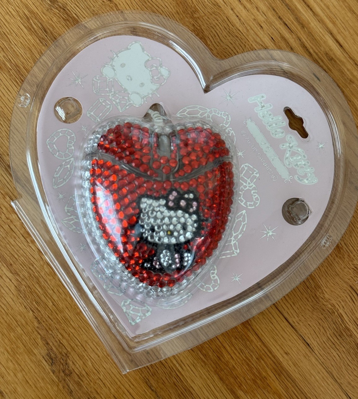Rare 2011 Hello Kitty Rhinestone USB Interface Nakajima Brand New Computer Mouse
