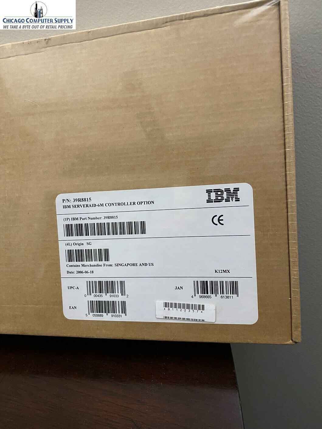 IBM 39R8815 SERVERAID-6M SCSI CONTROLLER BRAND NEW SEALED RETAIL BOX