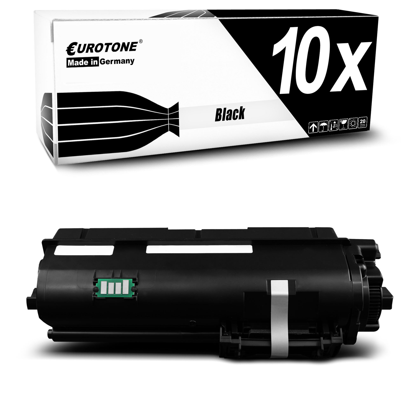 10x Eurotone black toner F R 1T02S50UT0/PK-1012 Triumph-Adler P-4020 Mf?