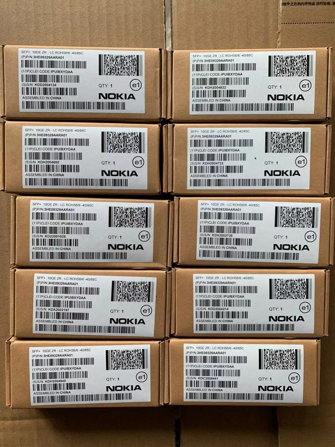 Nokia 3HE09329AA 01 IPUIBXYDAA  SFP+ 10GE ZR-LC 80km 1550nm  I-Temp