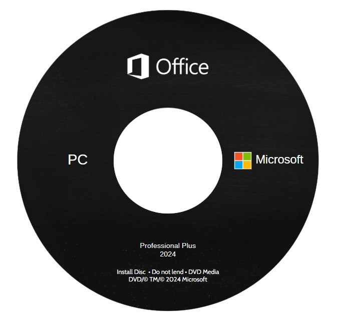 MS Office 2024 DVD Professional Plus Pack for Windows 10/11 - 2 PCs