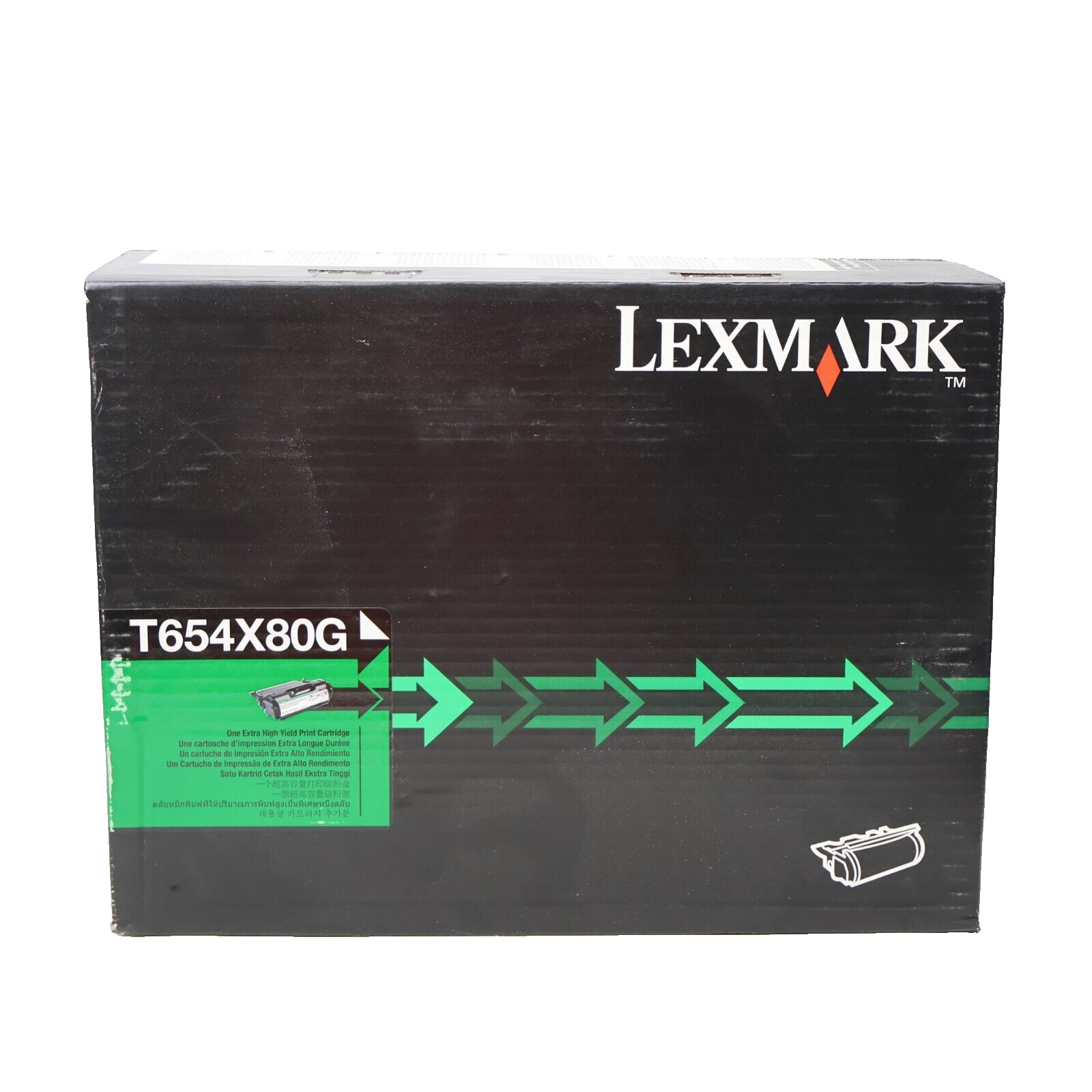 Genuine Lexmark T654X80G Black Toner Cartridge T654 T656 Extra High Yield NEW