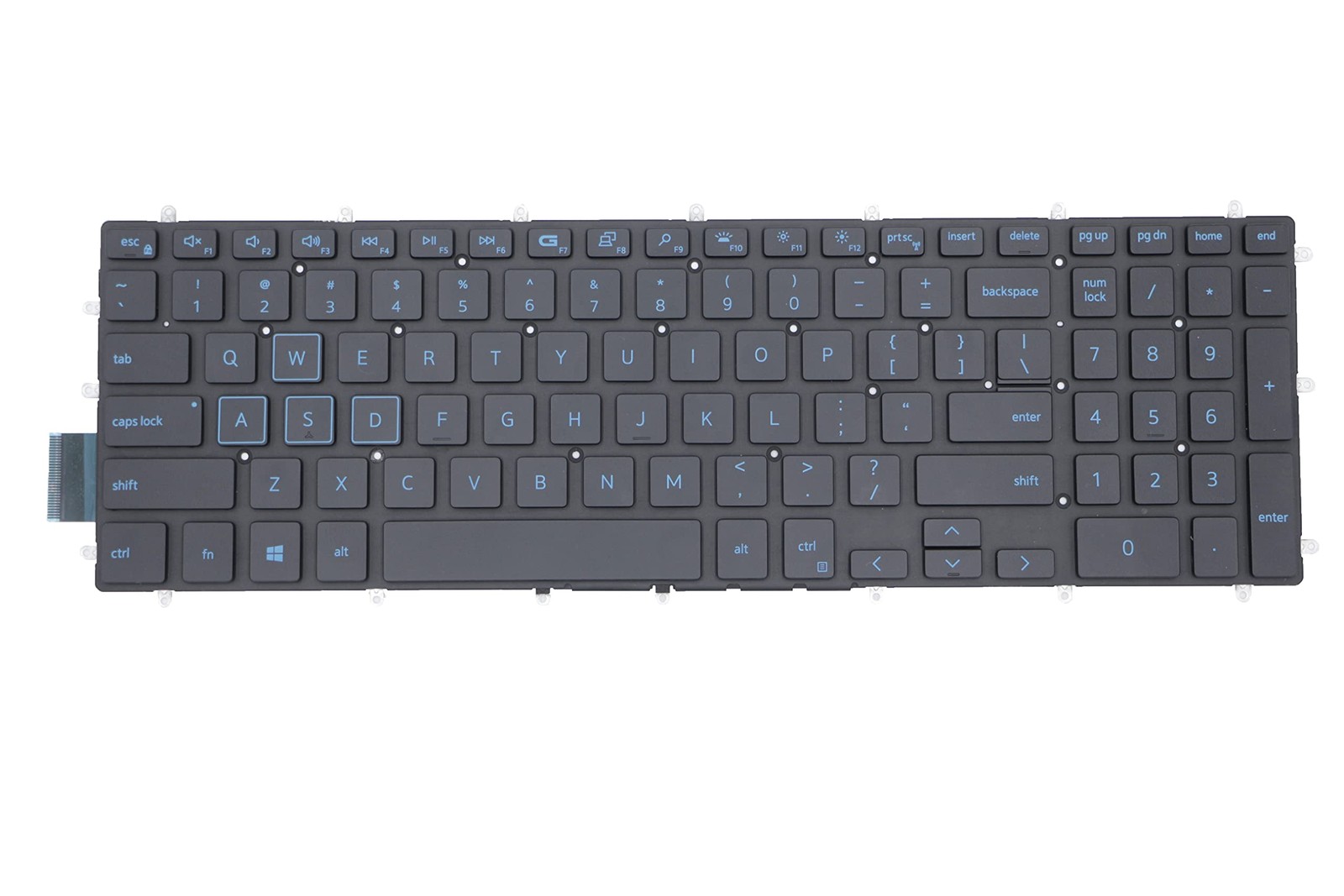 Replacement Keyboard for Dell G5 5500 5587 5590, With Backlit, Blue Backlit