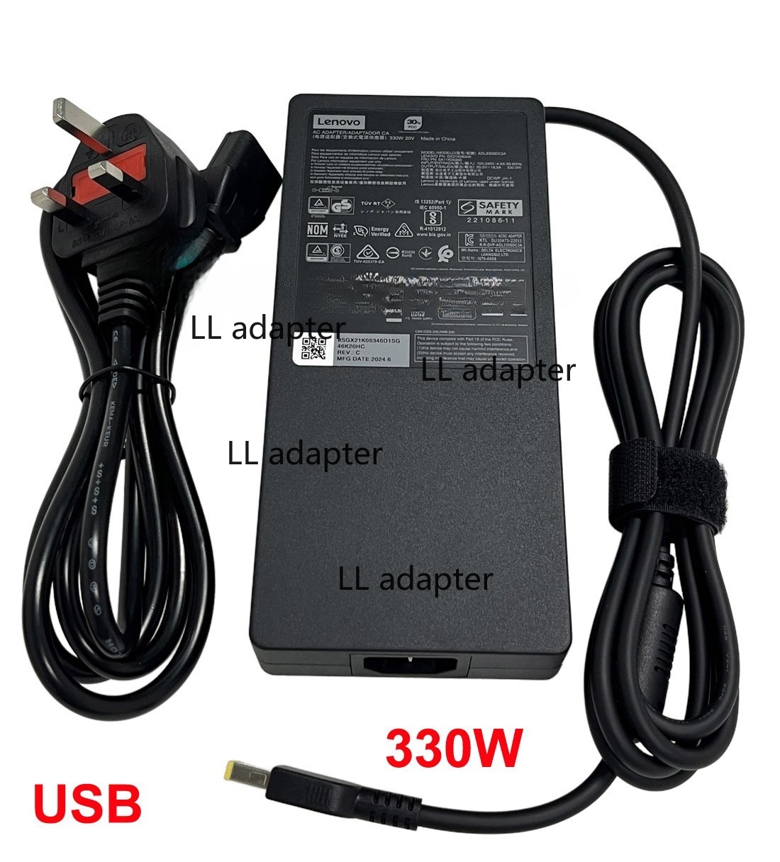 Original Lenovo Legion 330W GaN Power Supply AC Adapter GX21M50608 ADL300SDC3A