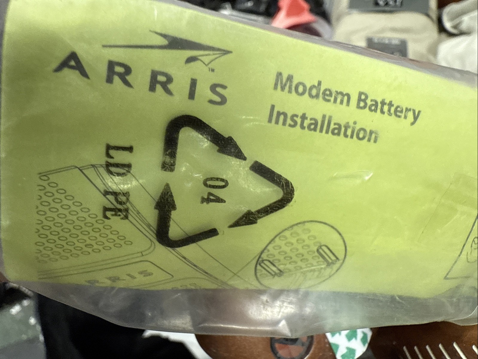 Arris Lithium Ion BPB044S Modem  Battery NEW Li-Ion