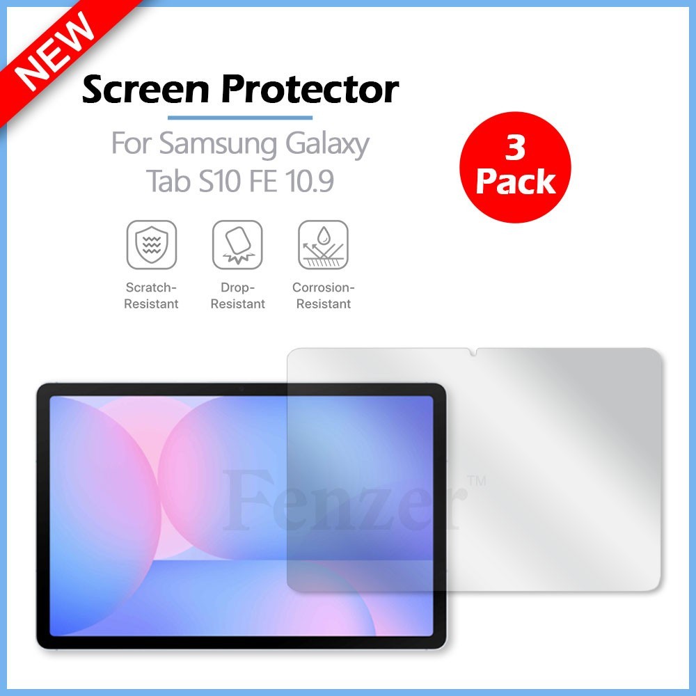 3-PACK For Samsung Galaxy Tab S10 FE 10.9 (2025) High Quality Screen Protector