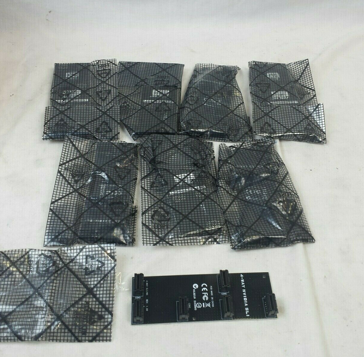 Lot of 8-ASUS NVIDIA 4-Way SLI/WS Ready Bridge Connector, New. JM-0675