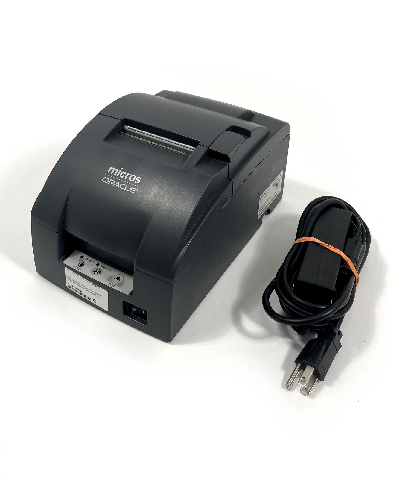 Epson TM-U220B M188B Impact Receipt Printer E04 Ethernet w/ AC- Case Scratches