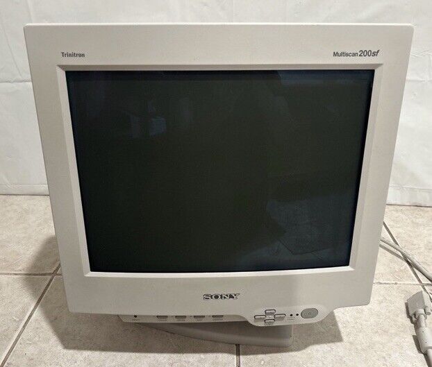 Sony CPD-200SF 13” TRINITRON Colour Computer Display 1997 Tested Working
