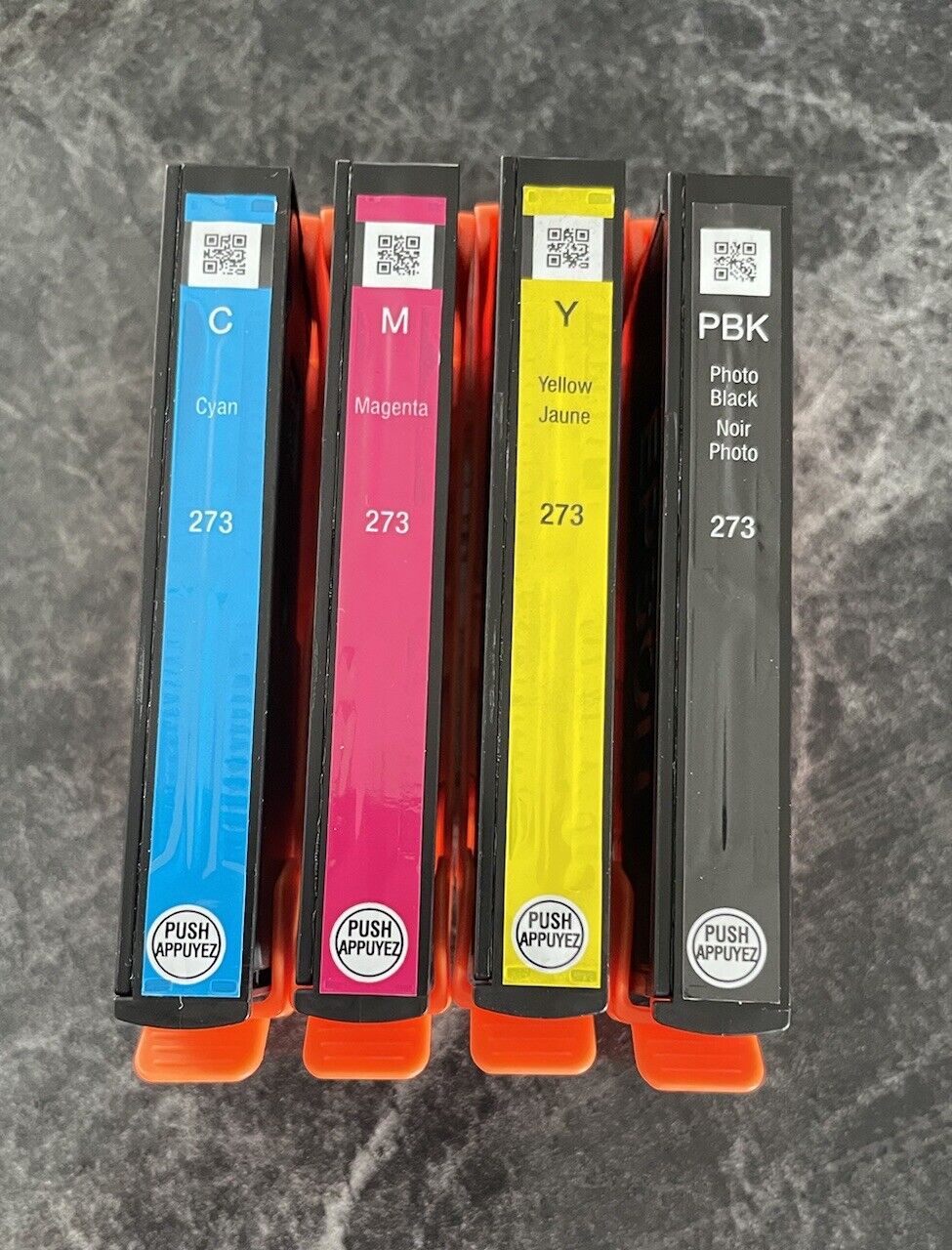 4 EMPTY Genuine Epson 273 ink Cartridges CMYPB ~ Previously Refilled