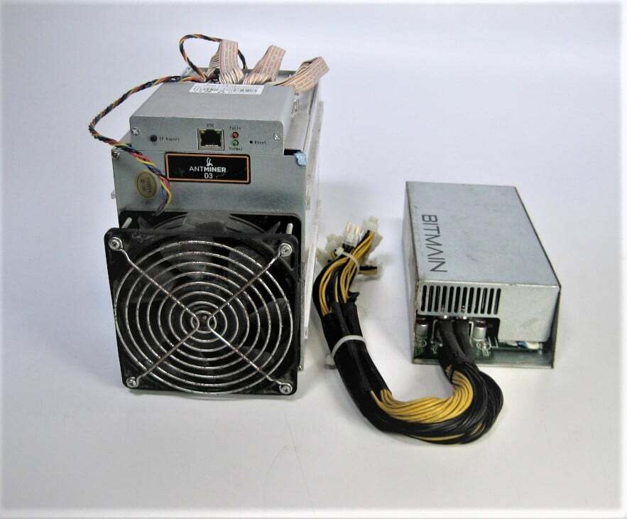Bitmain - Antminer D3 W/ Bitmain APW3++12V1600WA3 Power Supply - 