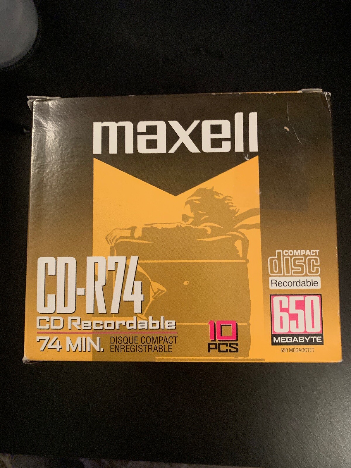 New Maxwell CD-R74 CD Recordable 650 MB Megabyte 74 Minute Run Time - Free S&H