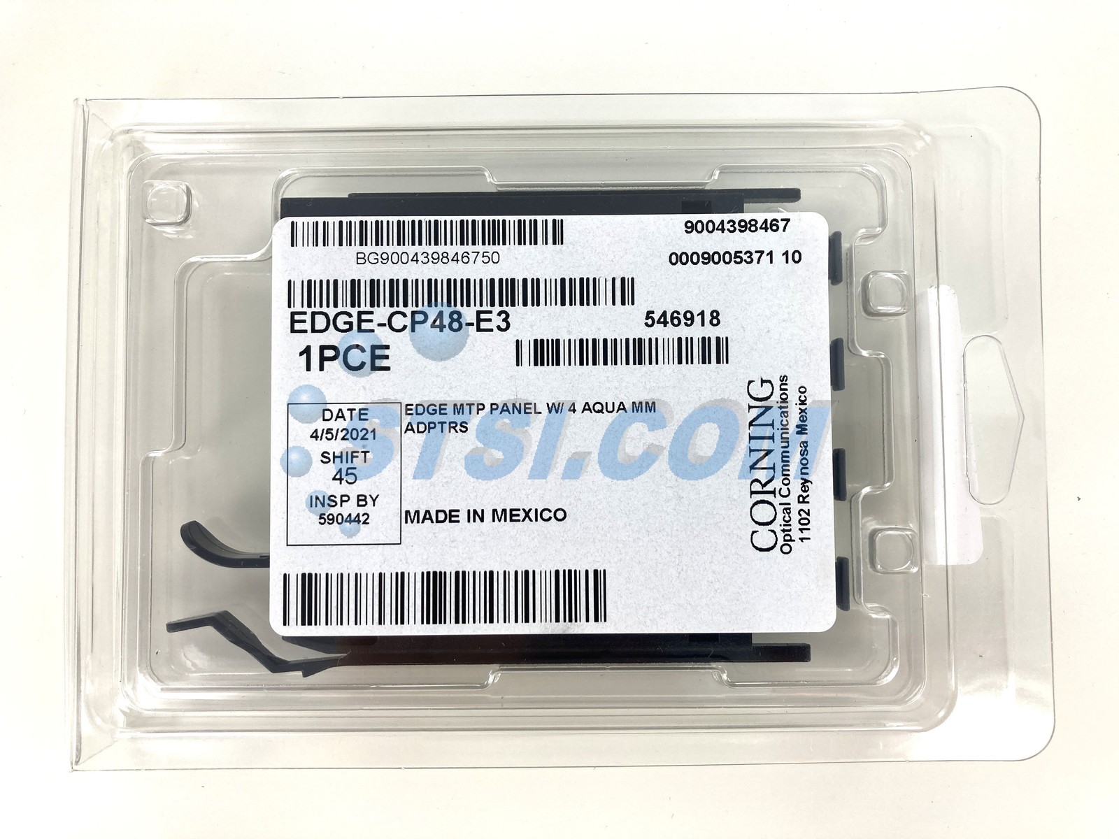 Corning EDGE MTP Adapter Panel, 48 F, 50um Multimode OM3/OM4 EDGE-CP48-E3 ~STSI