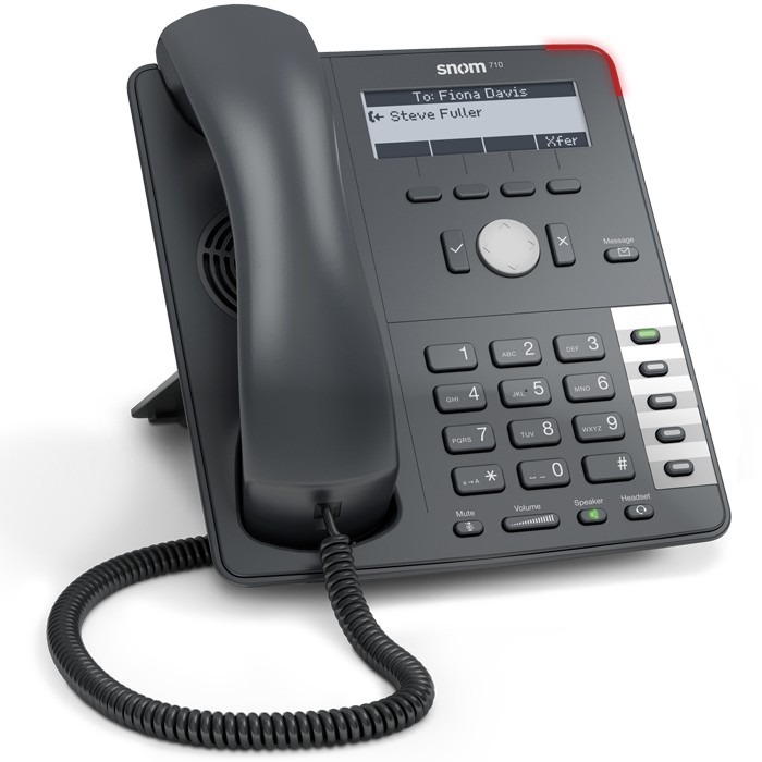 Snom 710 IP Phone PoE VLAN HD Audio (G.722) SIP Charcoal