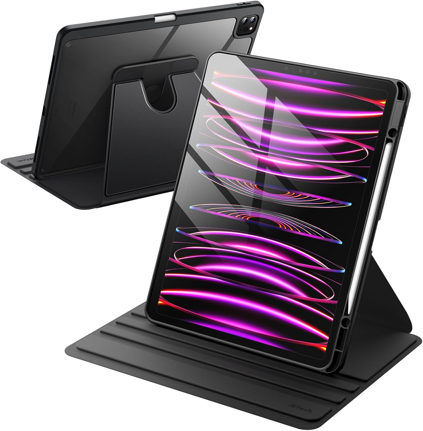 Jetech Rotating Case for Ipad Pro 12.9-Inch with Pencil Holder, 360 Degree