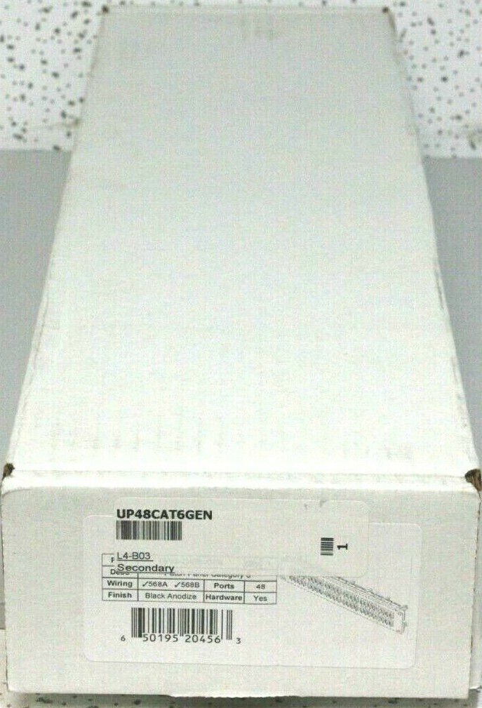 (BRAND NEW) Cat6 T568B or T568A 48 Port 2RU Rack Mount Patch Panel