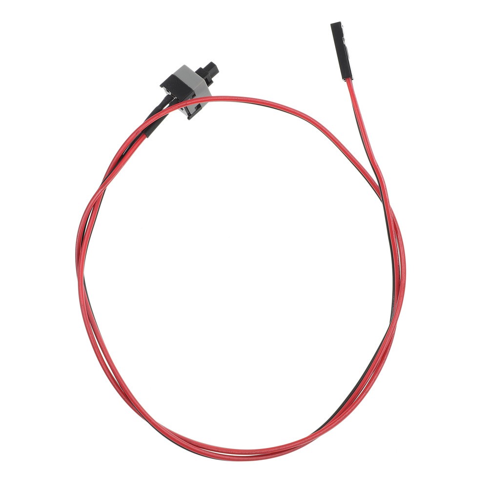 Durable ABS on Off Restart Power Cable with Reset Button for Pc Supply
