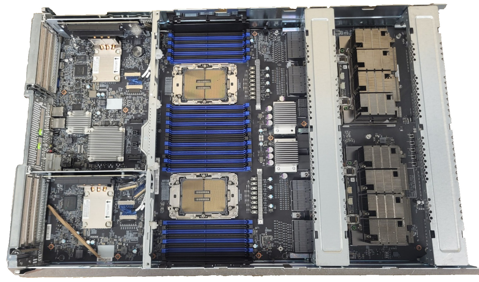 Nvidia DGX CPU TRAY E5 W/2 CX-7 MOD NO CPU/RAM/LID *FOR PARTS* *DMG* #73