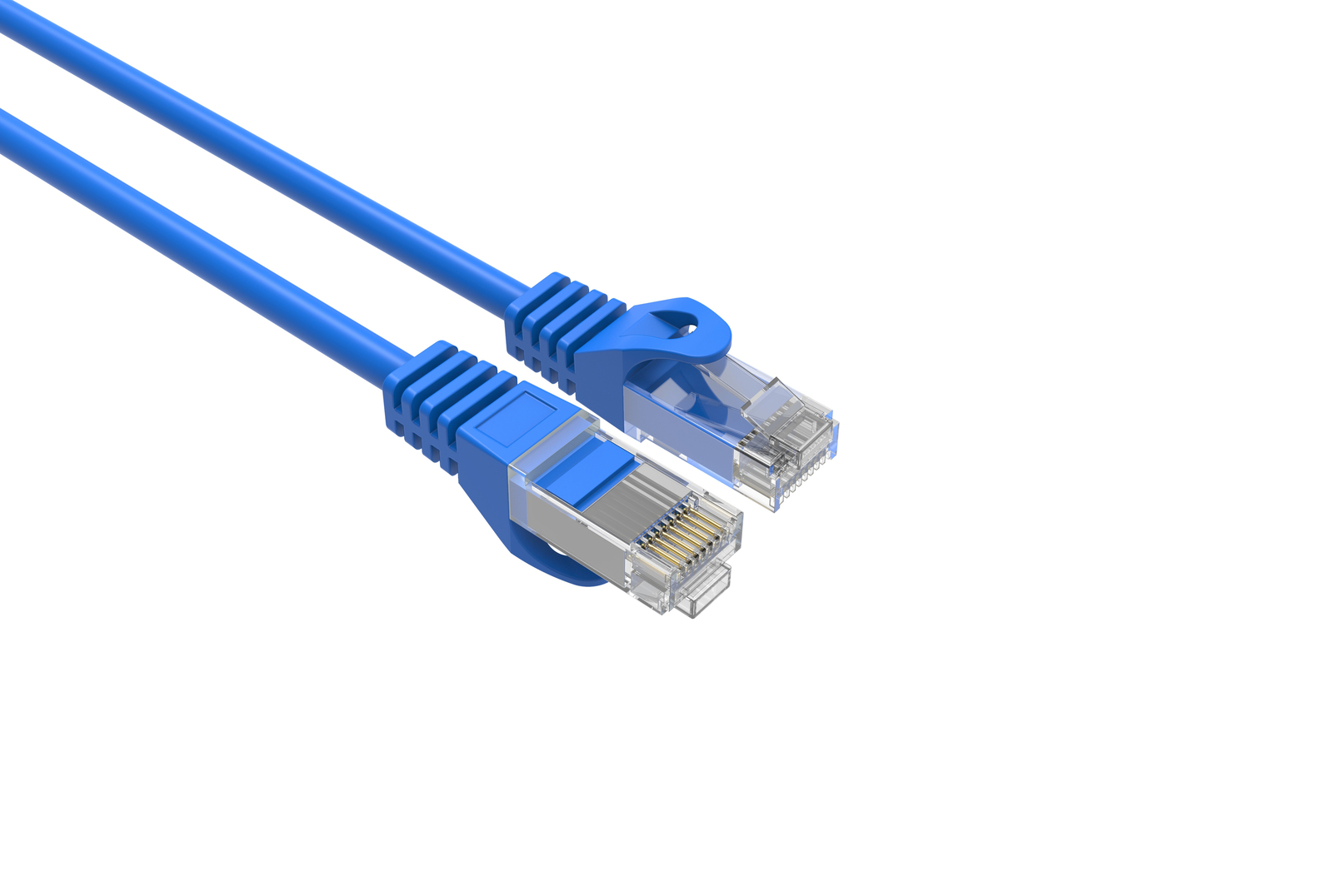 CAT6 Slim Ethernet Patch Cable Blue 15FT 25 PACK
