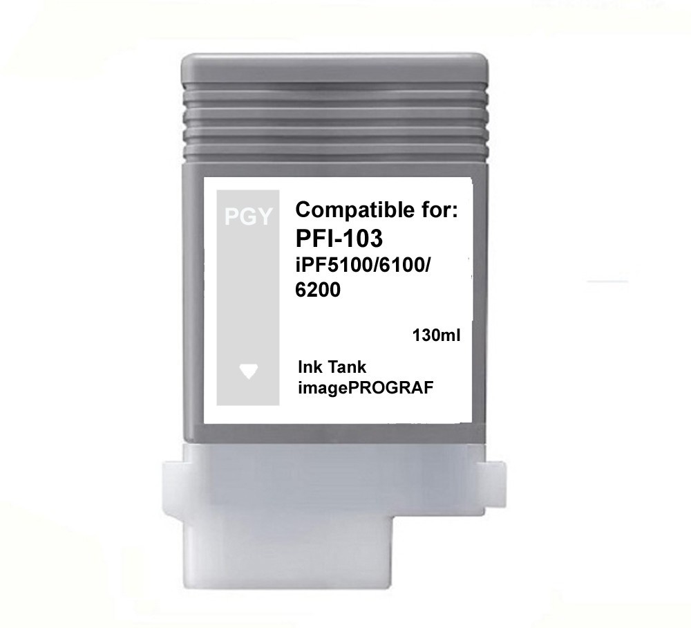 PFI-103 Photo Gray PGY Ink Tank for Canon iPF 5100 6100 6200 PFI103-PGY
