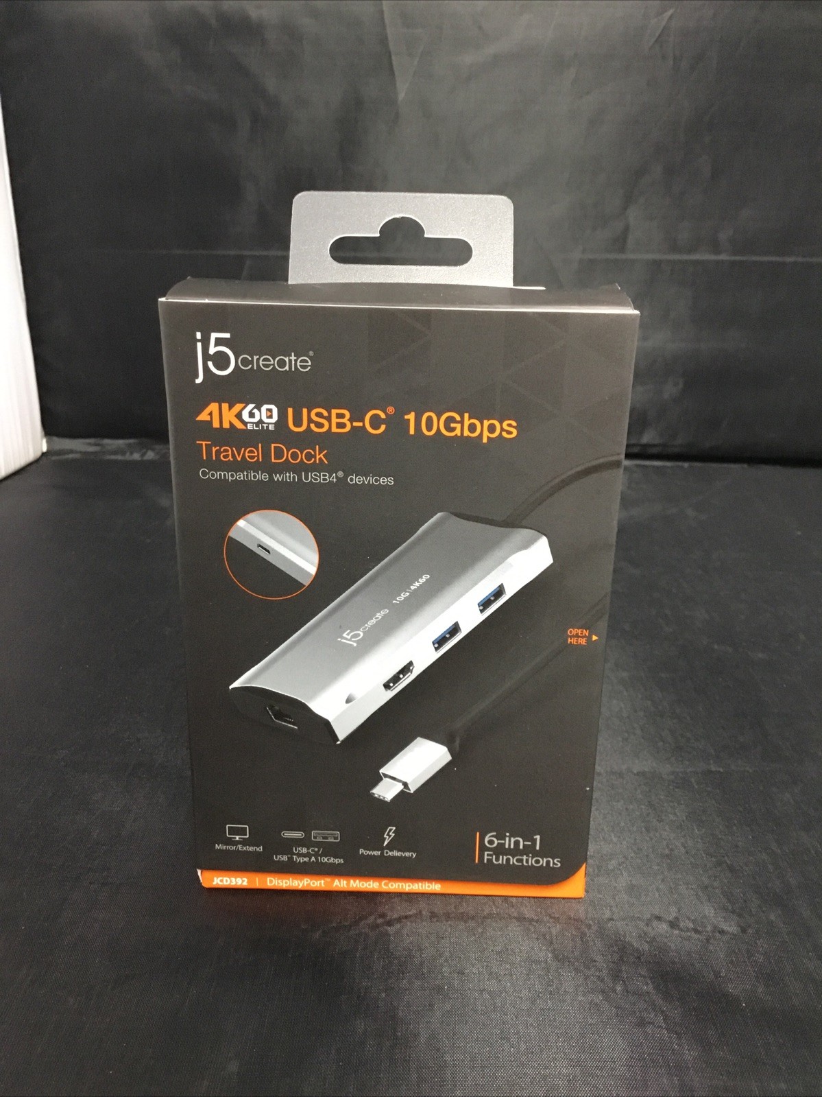 Genuine J5create 4K60 Elite USB-C 10 Gbps Travel Dock (JCD392)