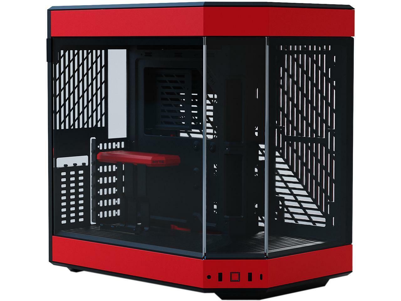 HYTE Y60 CS-HYTE-Y60-BR Red/Black ABS / Steel / Tempered Glass ATX Mid Tower Com