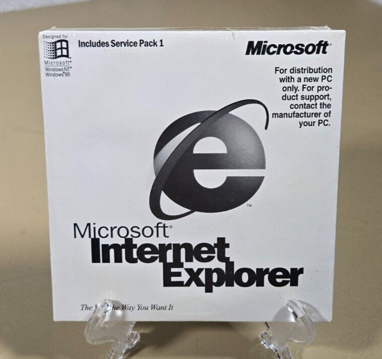 Microsoft Internet Explorer Plus v4.0 Software CD for Windows 95/NT - SEALED