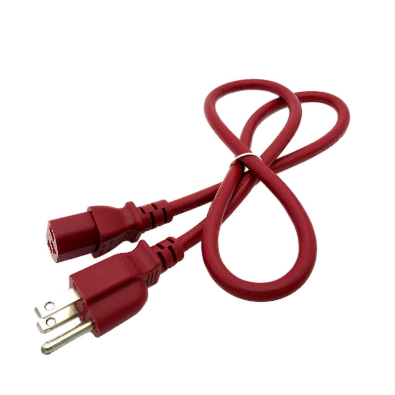 3 Ft Red Power Cable for EPSON WORKFORCE PRINTER 315 600 610 615