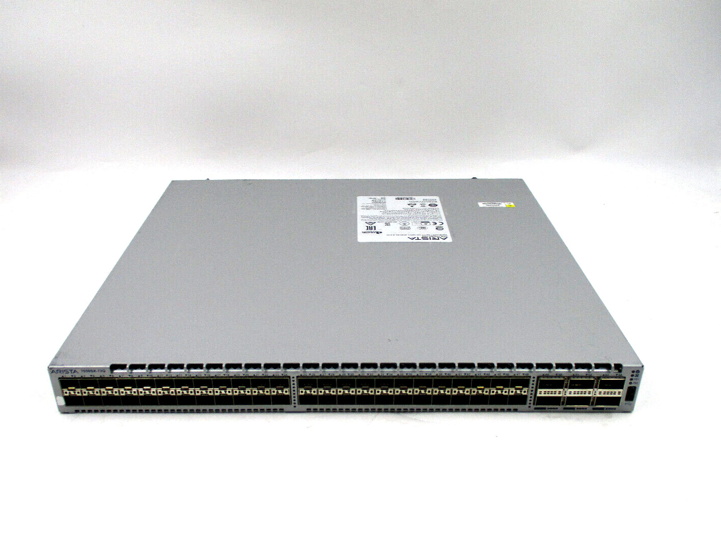 Arista DCS-7050SX-72Q 48-Port 10GbE SFP+ 4xQSFP 40GbE Dual PSU Network Switch